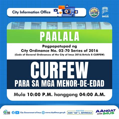 imus city ordinances|PUBLIC ADVISORY: Paalala sa .